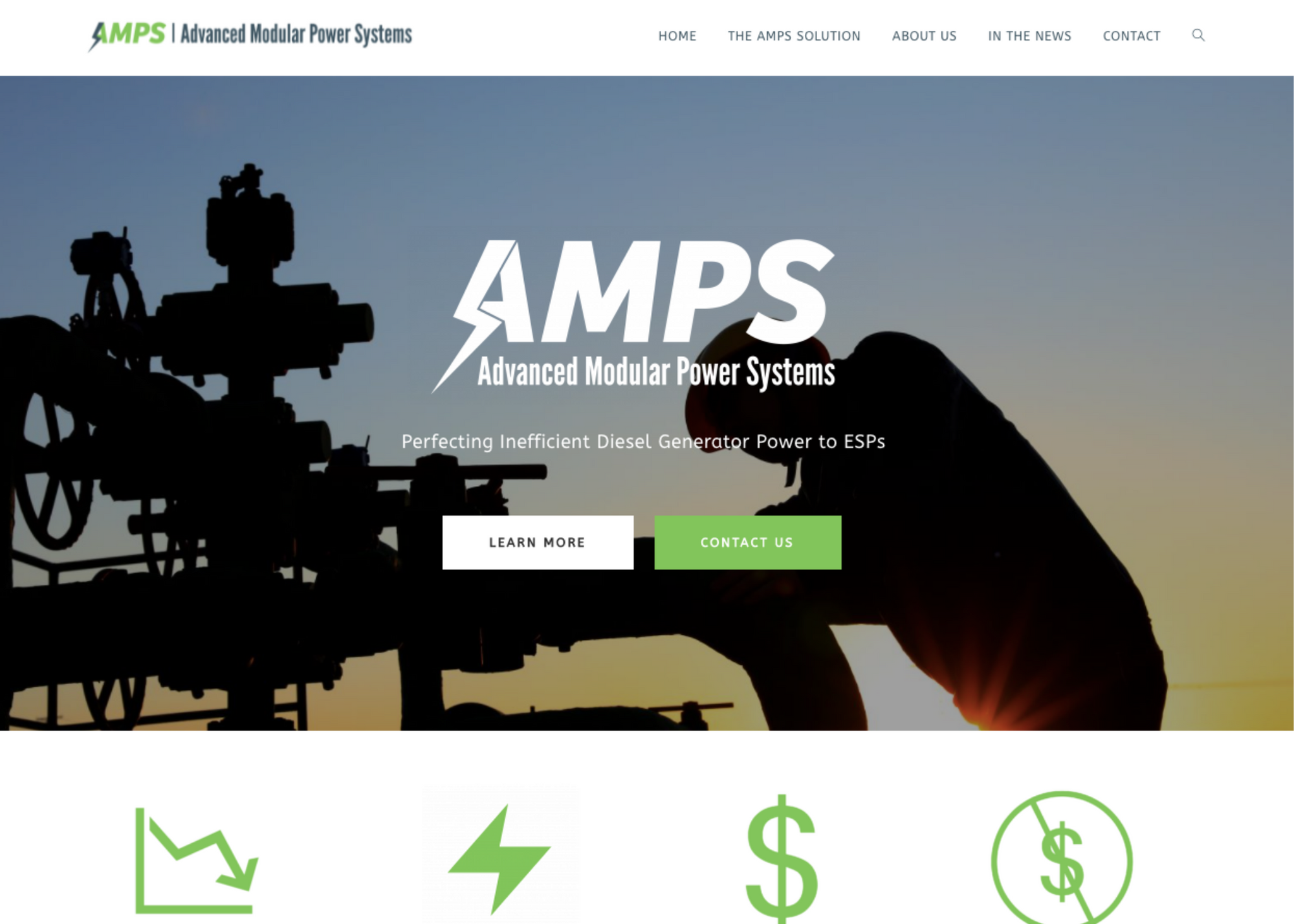 AMPS site screenshot