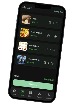 Farmket app mockup