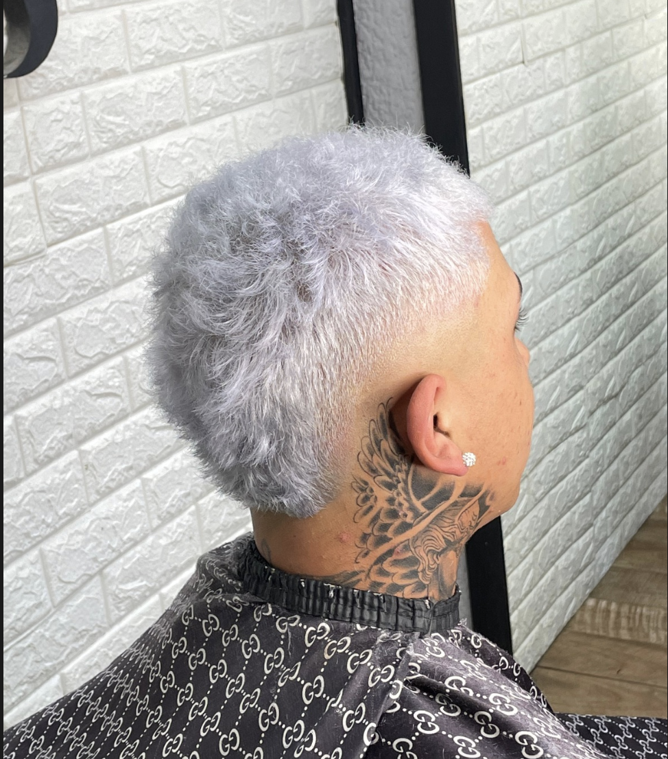 Platinado global en Barber Style