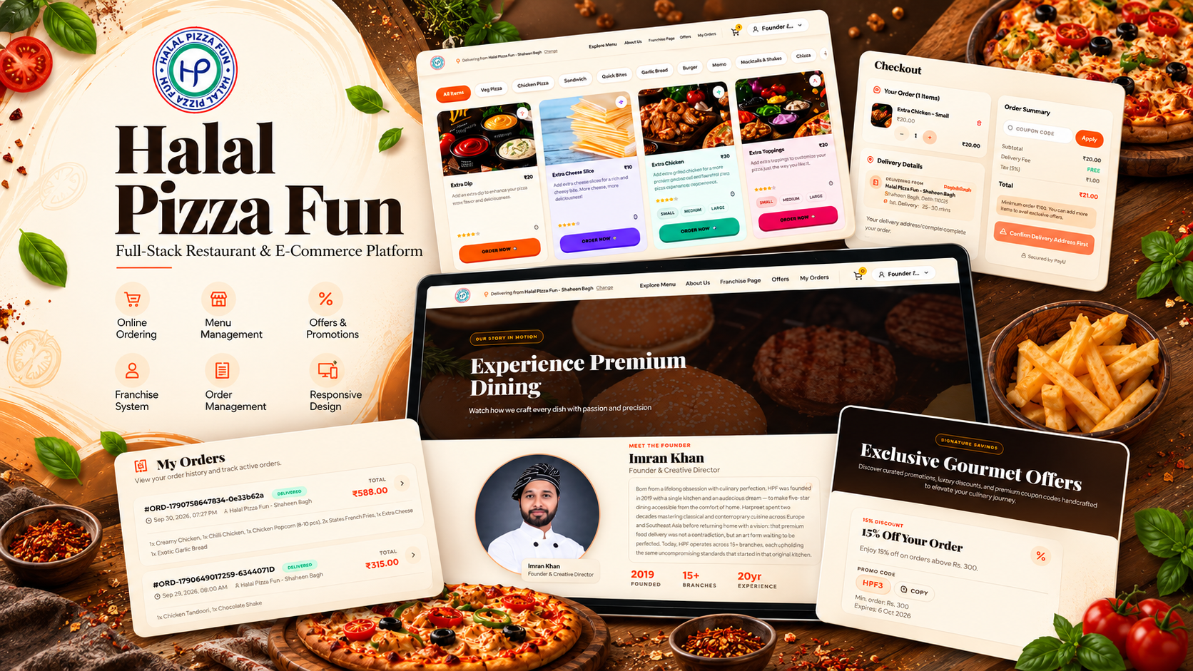 Pizza Fun — Full Stack Web Application