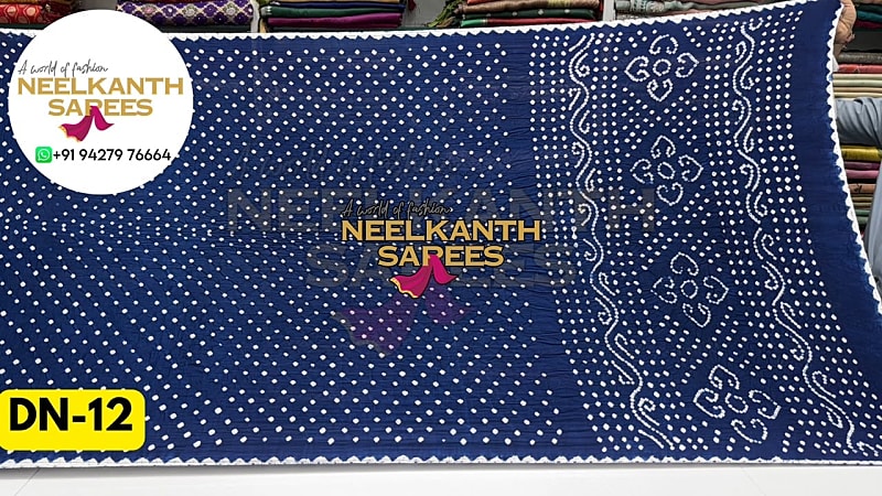 Daani Bandhej Gaji Silk Bandhani Saree | Buy Online at Neelkanth Sarees