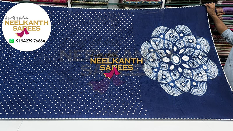 Shibroi Palav + Rich Bandhani Saree | Buy Online at Neelkanth Sarees