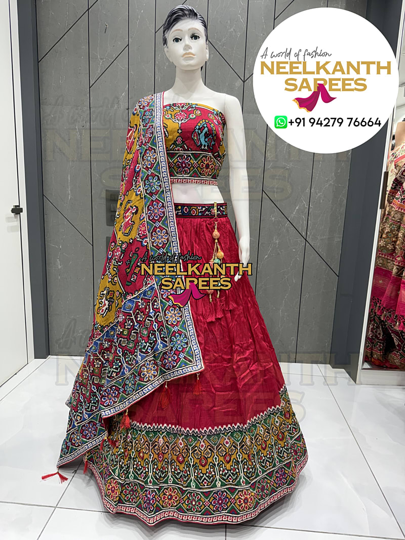 Patola Gaala Lehanga Choli set | Buy Online at Neelkanth Sarees