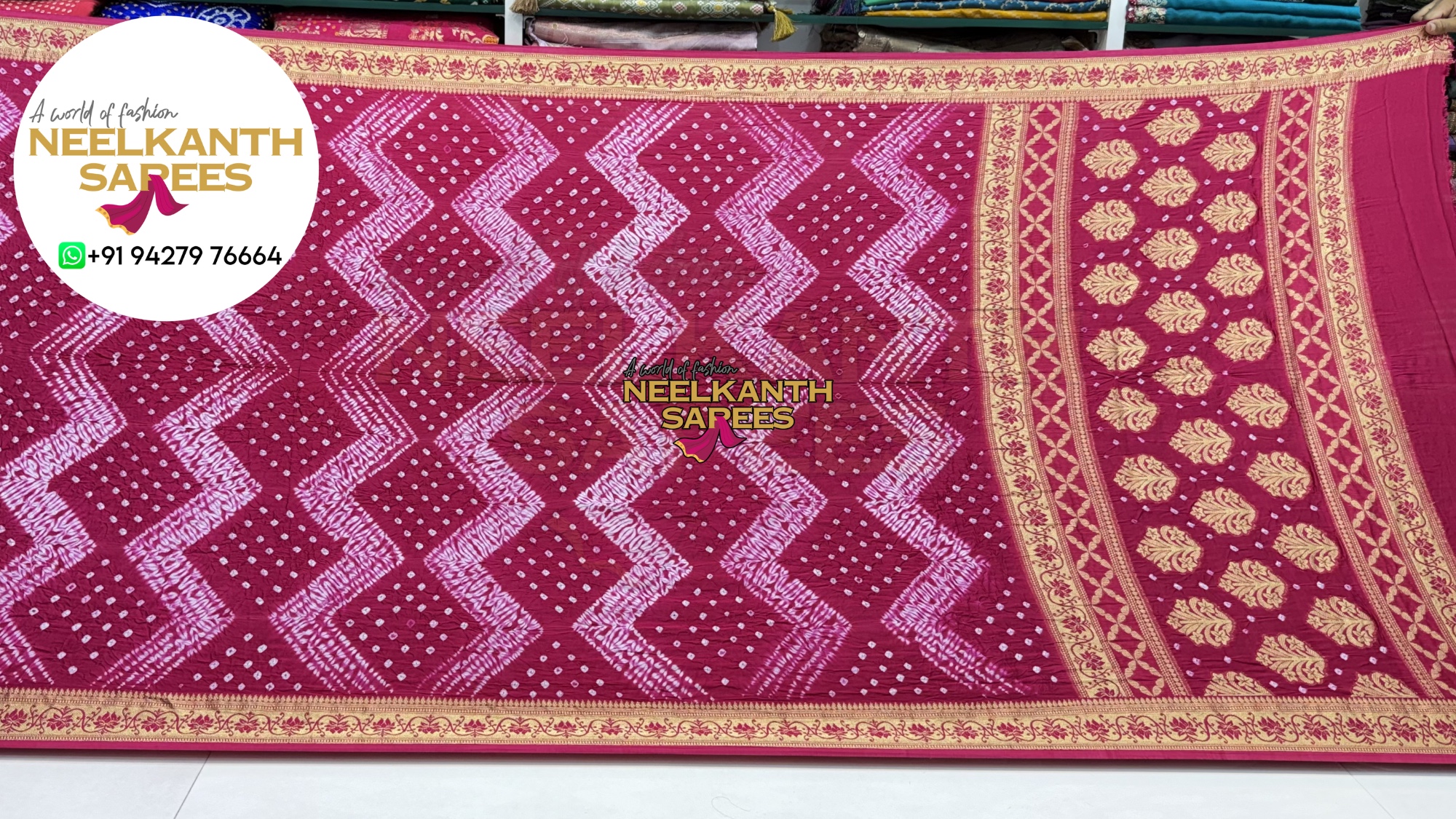 Shibori + Bandhani Sarees