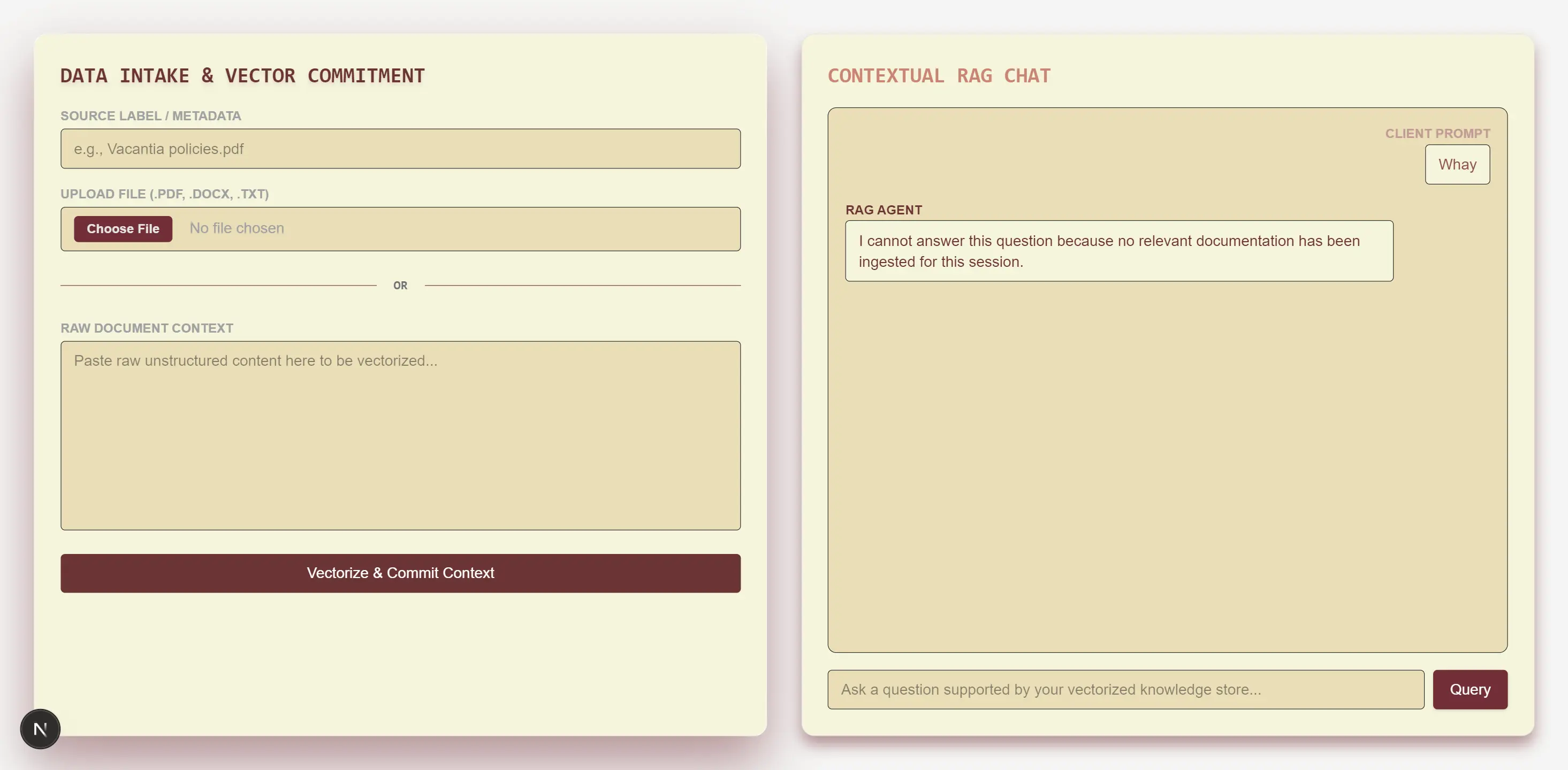 RAG Chatbot preview