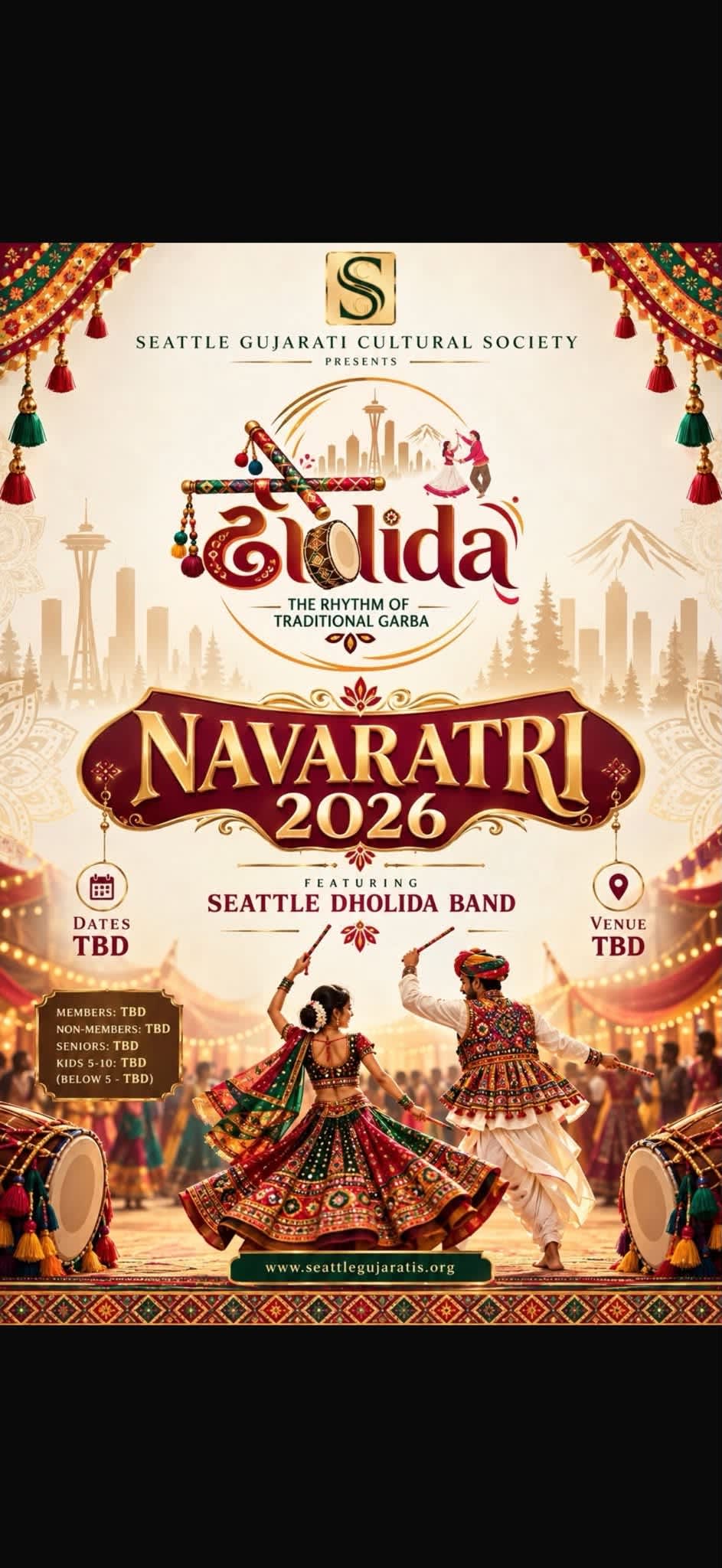 Dholida – The Rhythm of Traditional Garba (Navaratri 2026) image 1