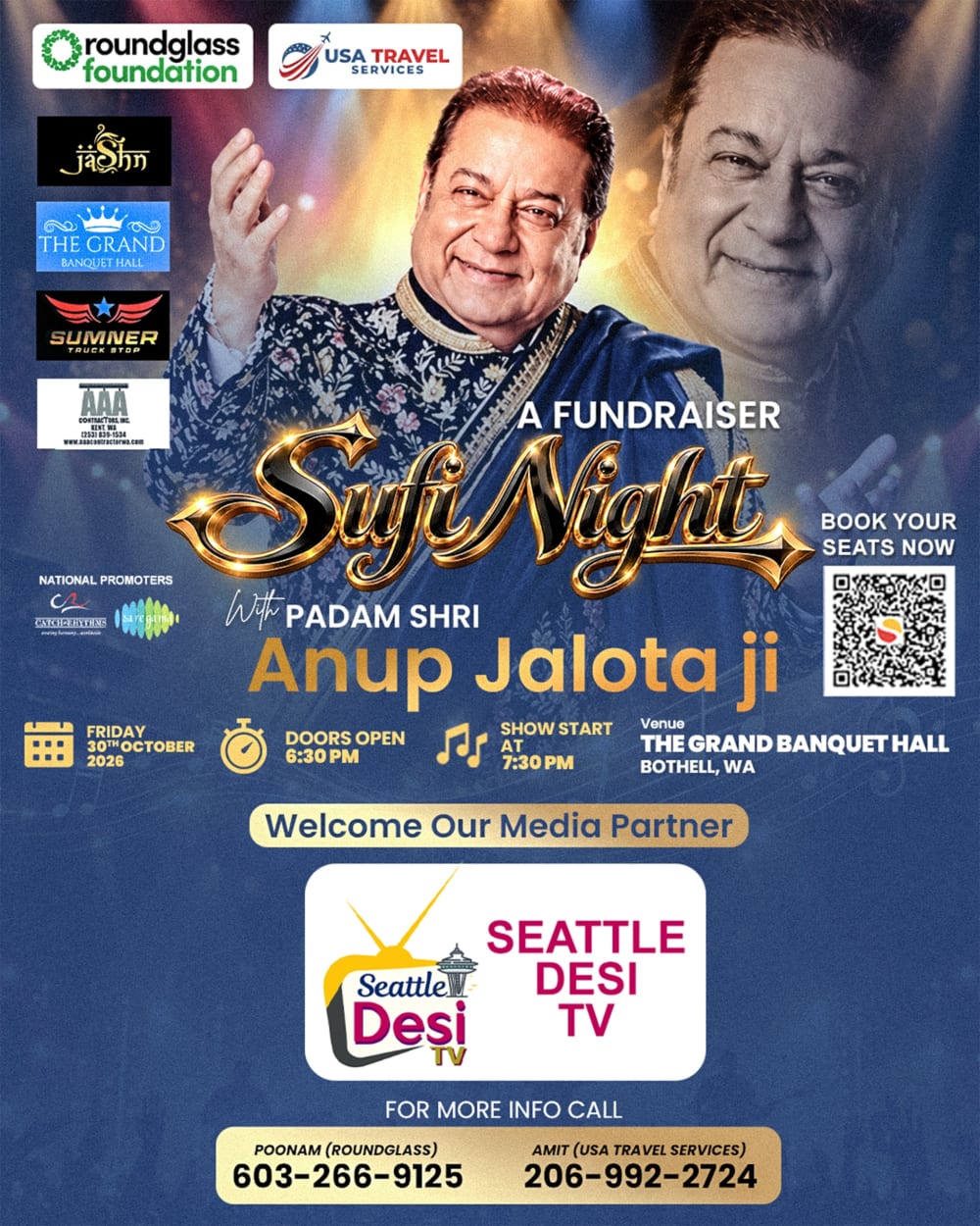 A Fundraiser – Sufi Night with Padam Shri Anup Jalota Ji image 1