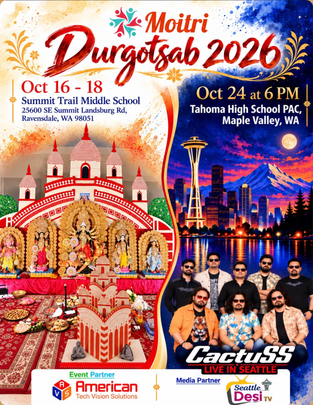 Durga Puja and Cactuss Live image 1