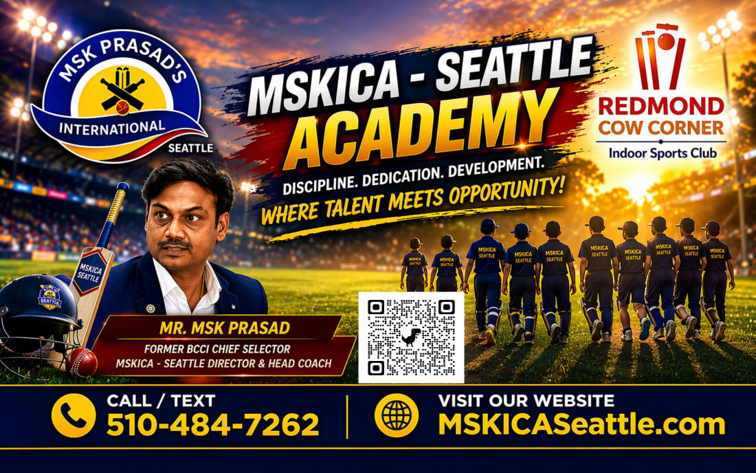 MSK Prasad's International Cricket Academy - Seattle