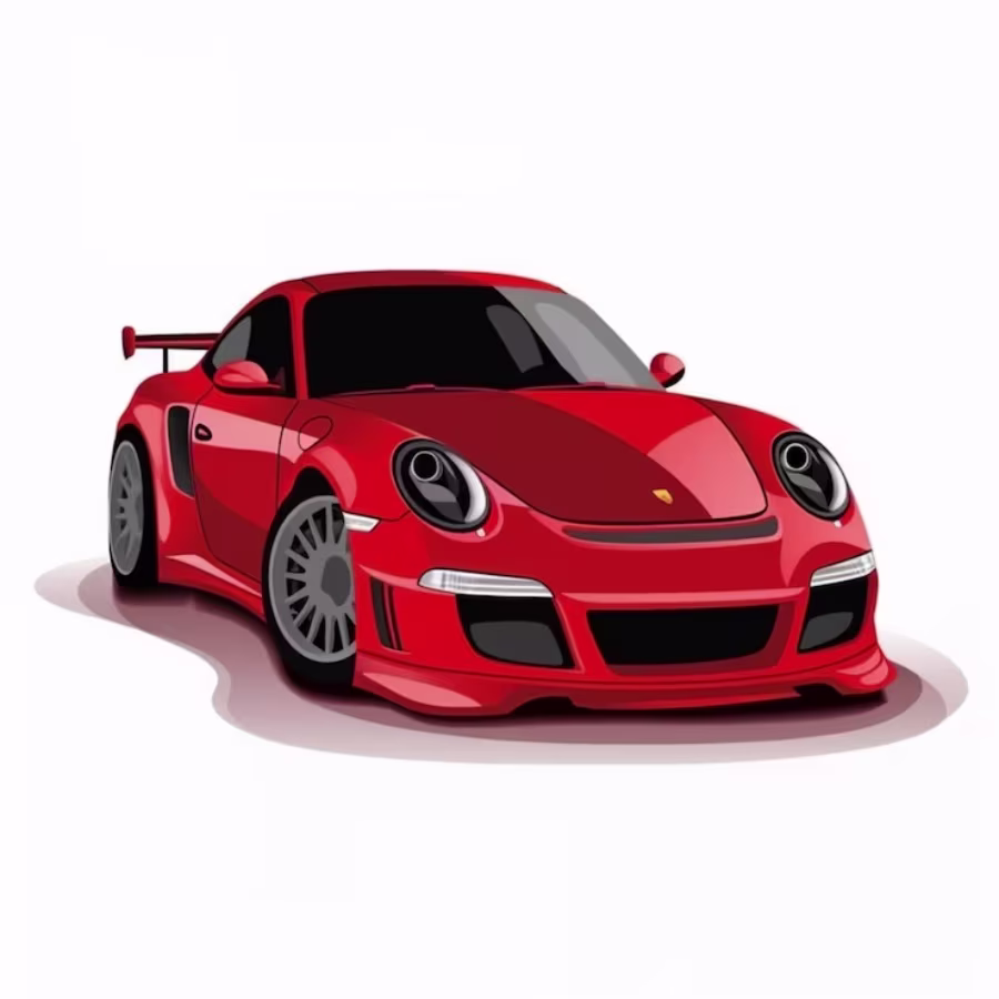 Demo porsche RED