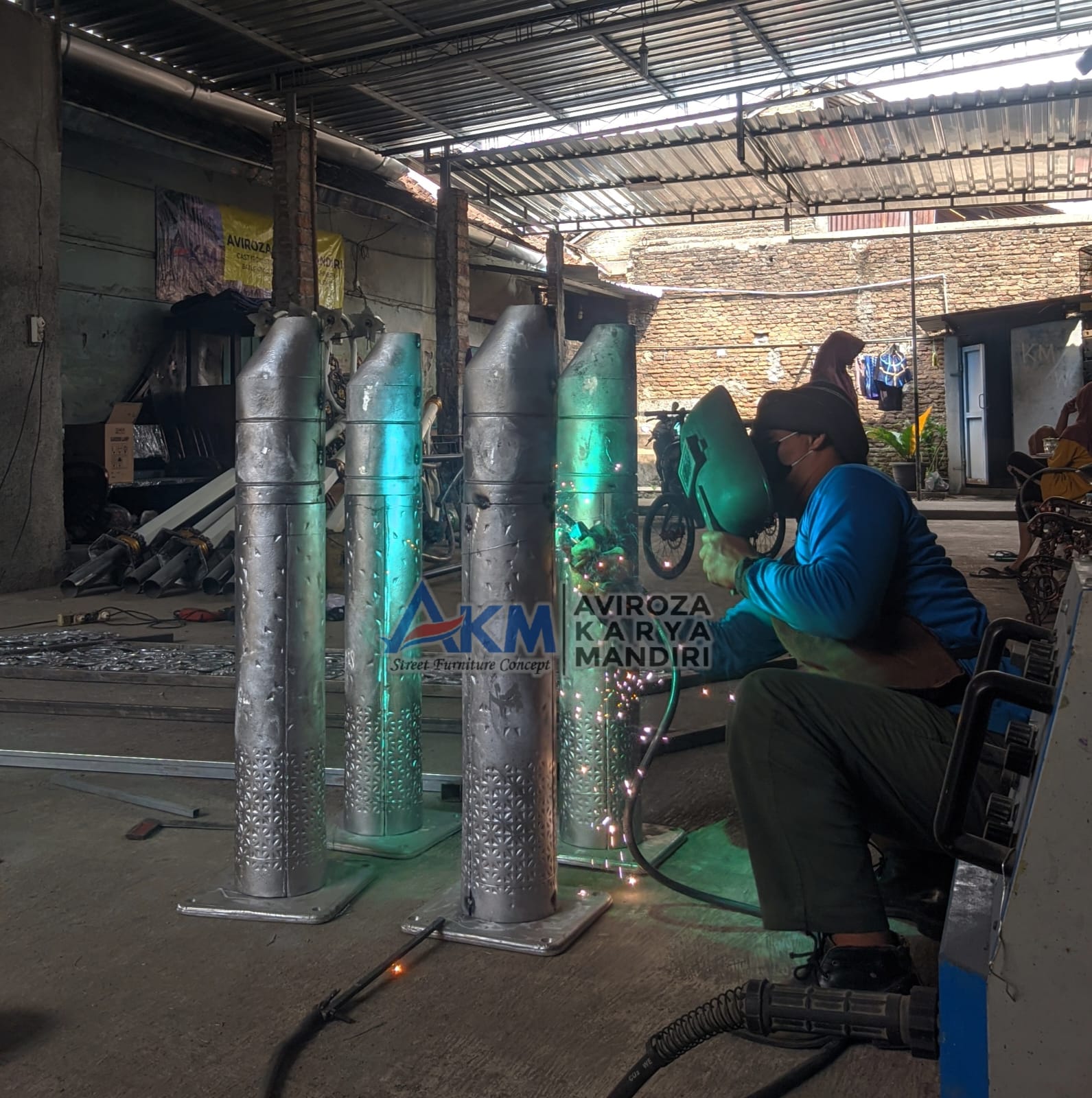 galeri Bollard Pedestrian atau Bollard Trotoar