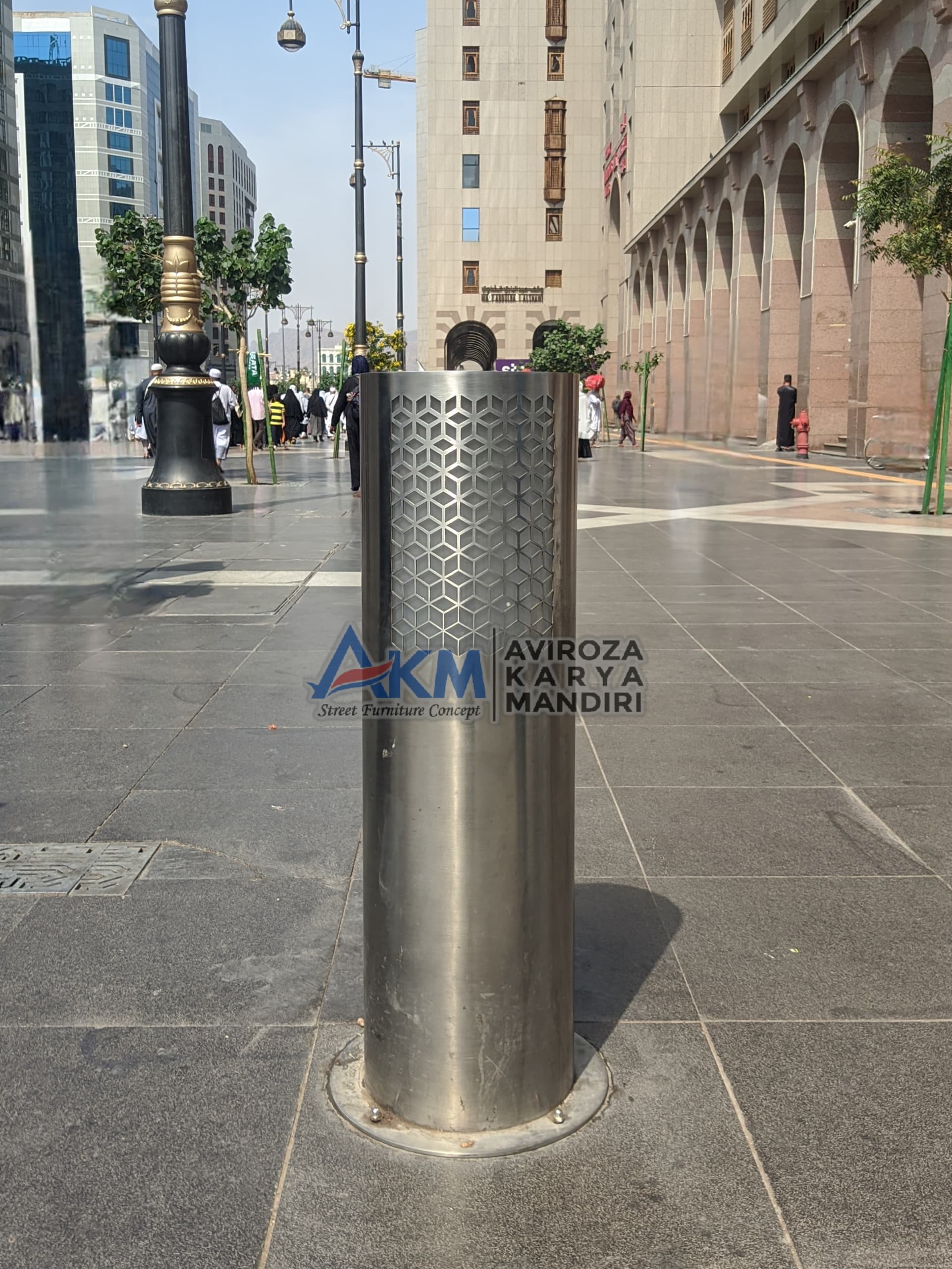 galeri Bollard Pedestrian atau Bollard Trotoar