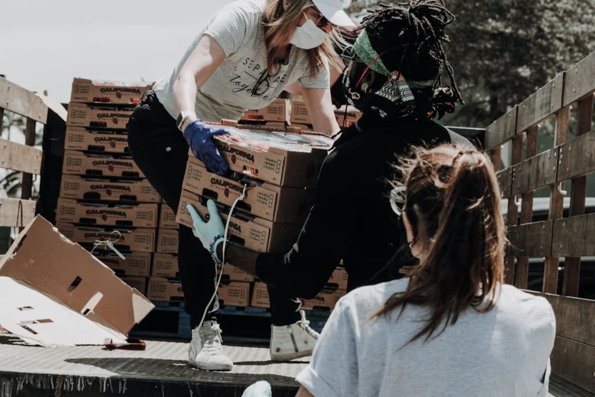 Volunteer at charity