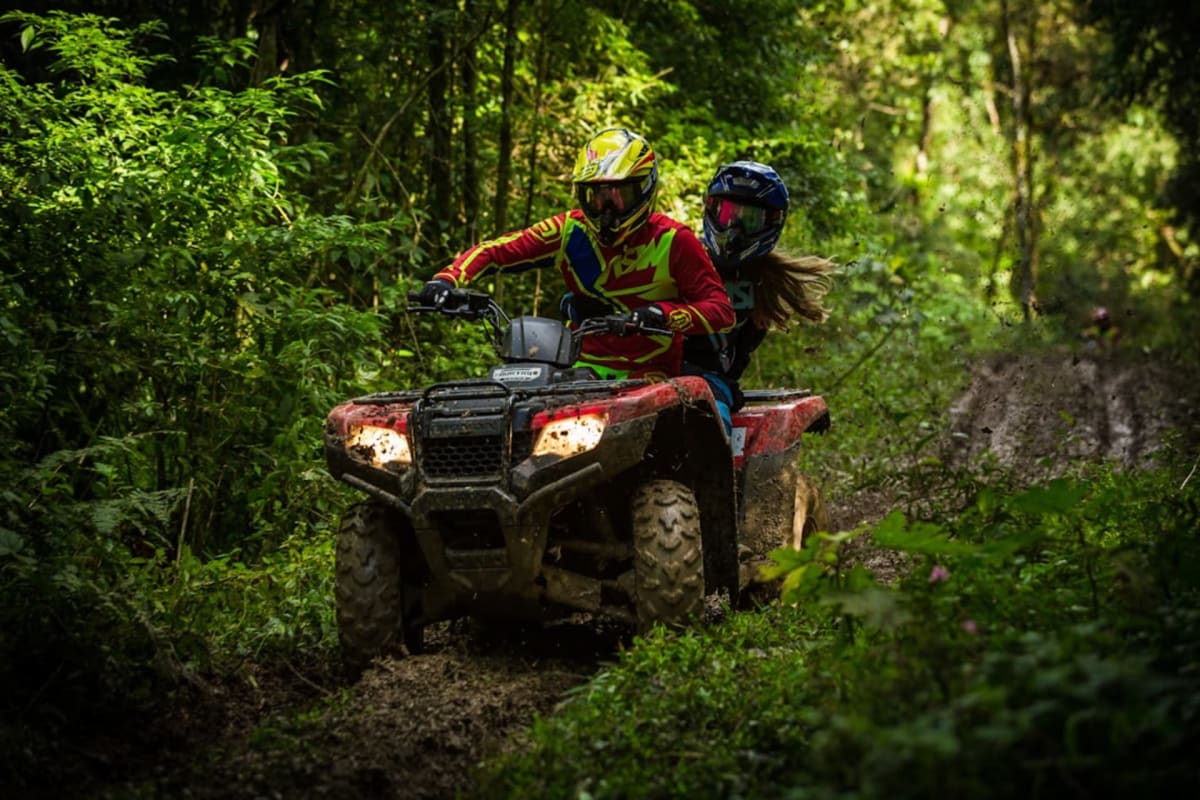 Ride a quad bike (ATV)