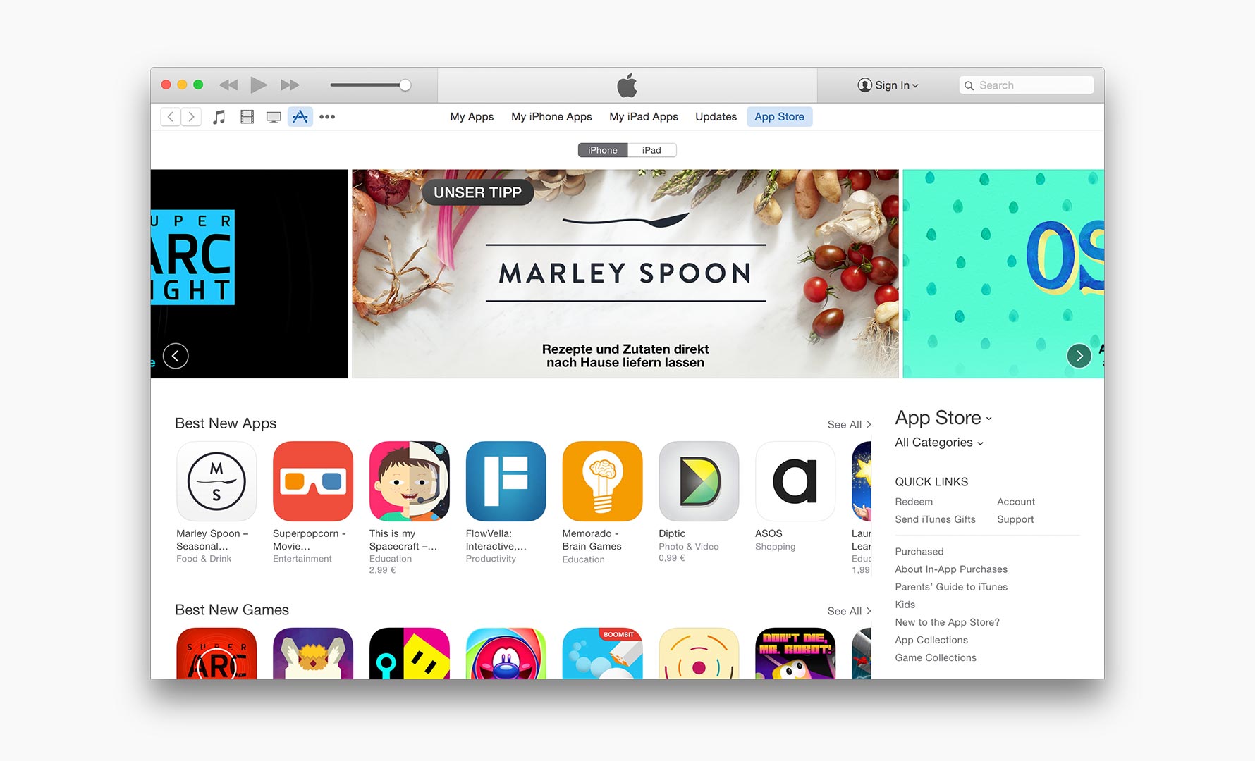 Prime place on Apple AppStore. Feature app!