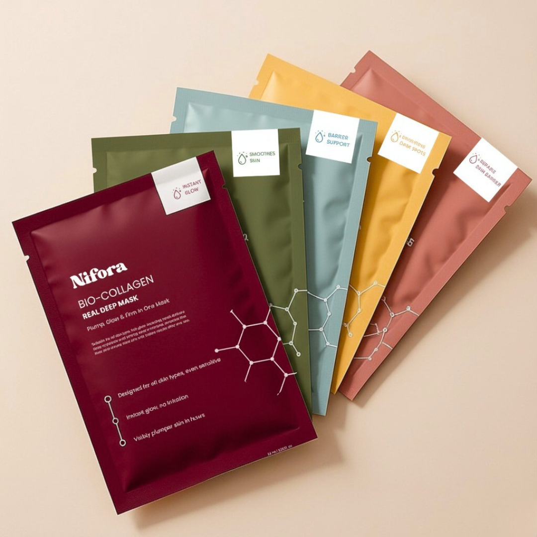 Ultimate Bio Collagen Mask Experience Set | 20 Masks | Nifora