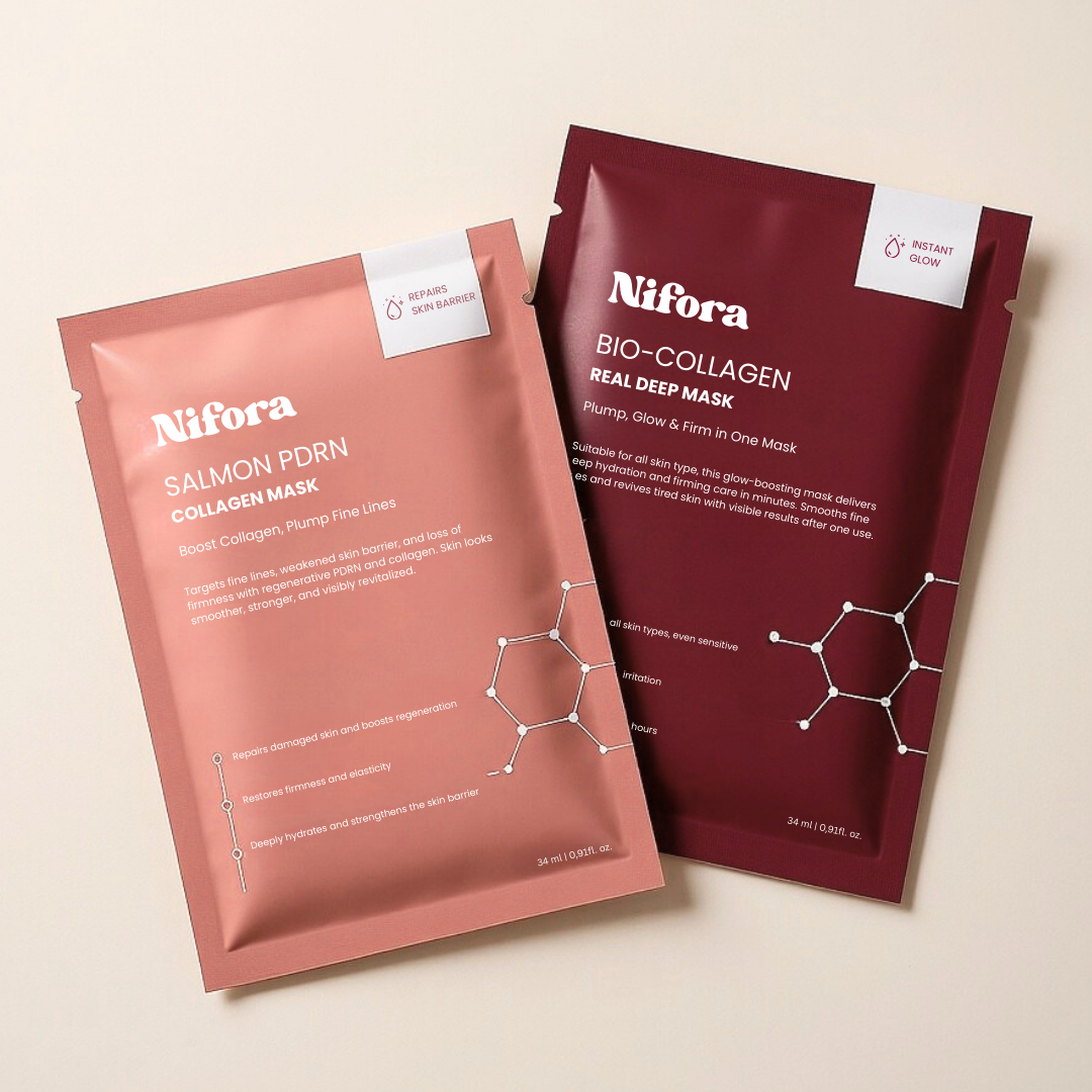 Salmon PDRN & Bio Collagen Face Mask Bundle | Nifora