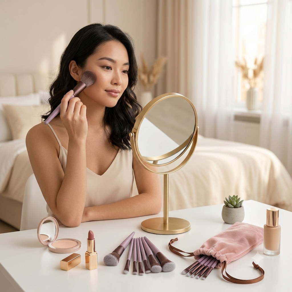 premium makeup brushes set (13 pieces)