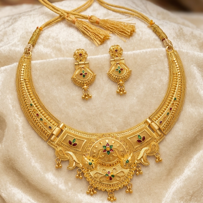The Cladly Swarna Choker Set view 2