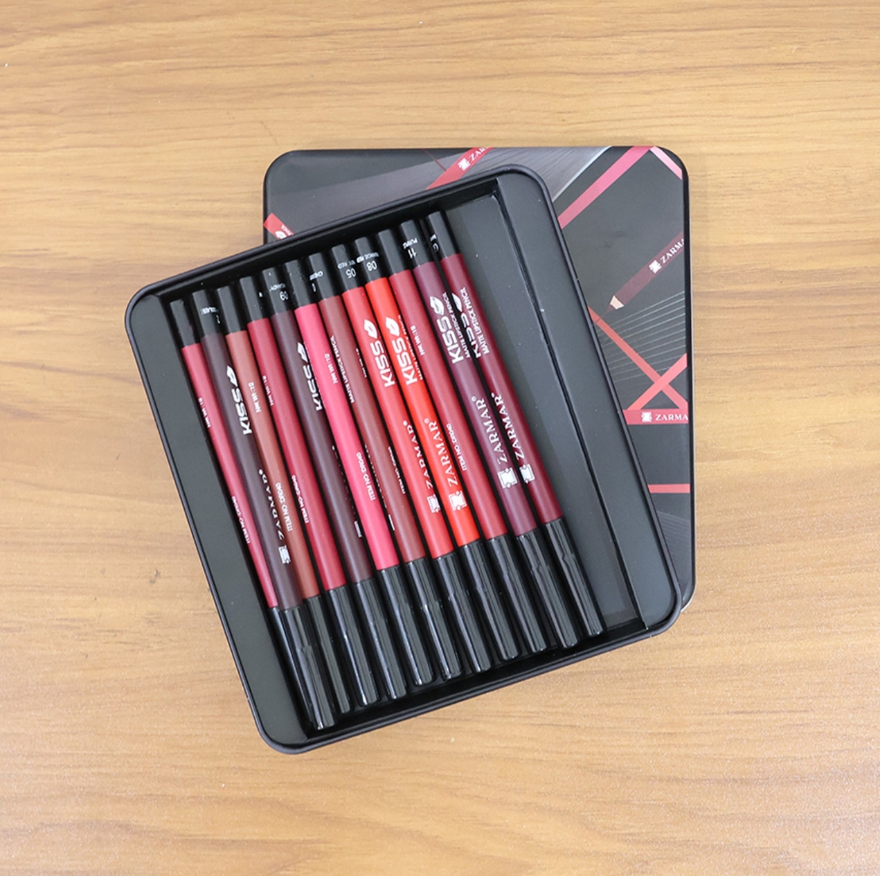 matte lipstick pencil set -12 piece -long lasting view 3