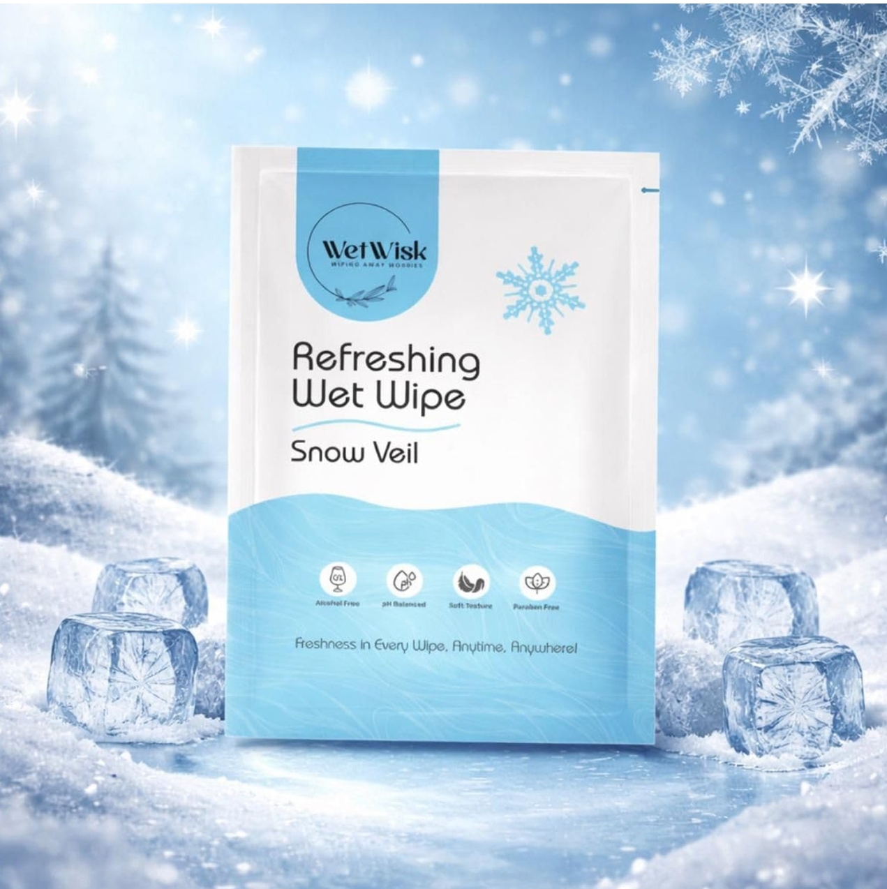 Wet Wipes -Snow veil cleaning set (10 piece)
