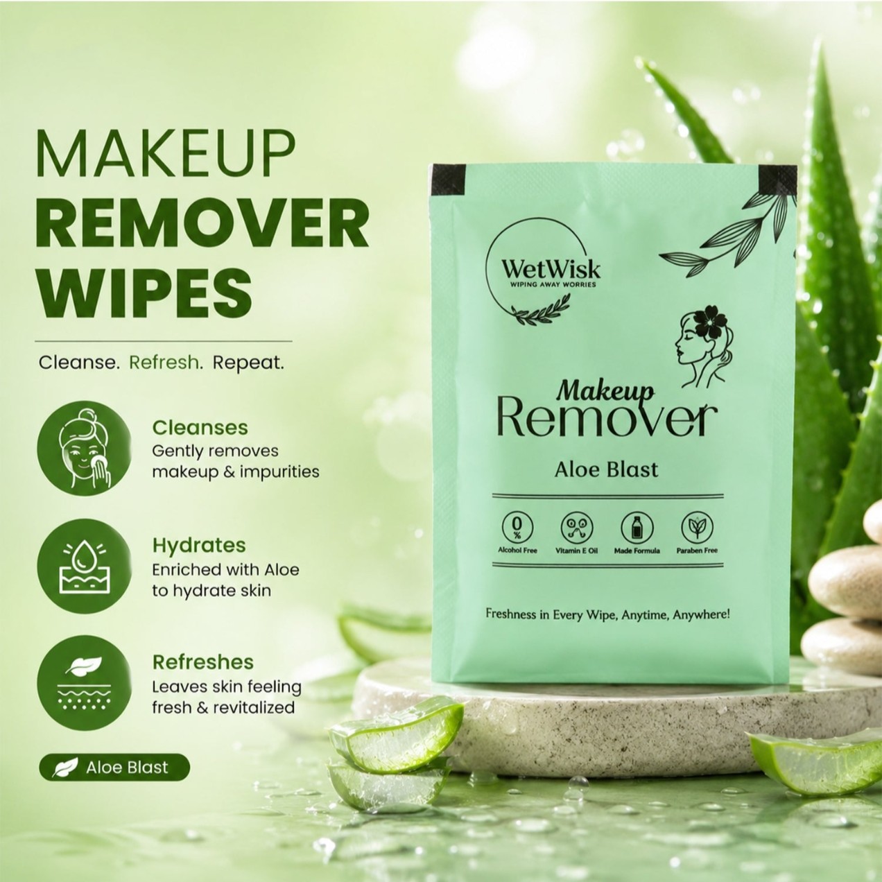 Makeup remover -set 10 piece