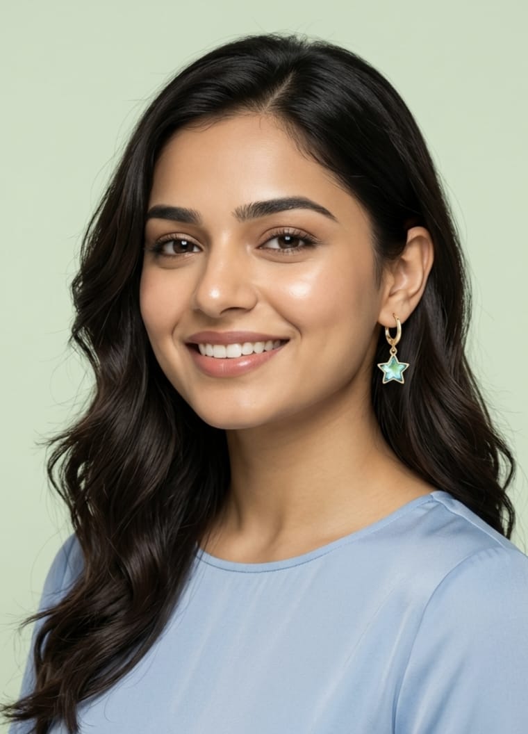 Real star earrings