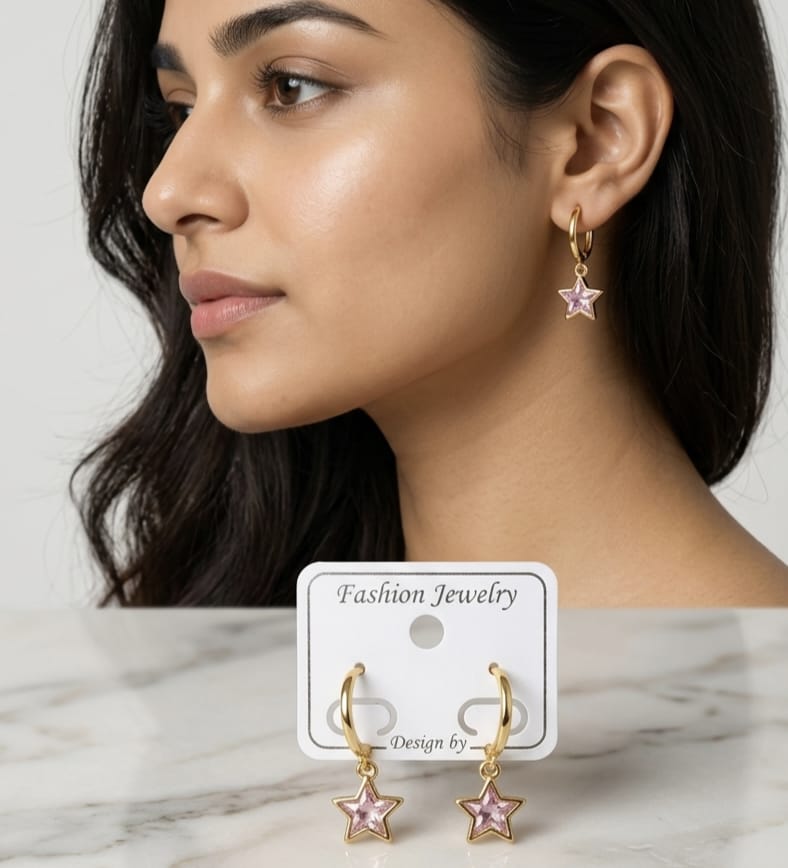 star stylo earring view 3