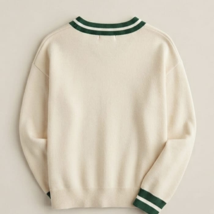 V-Neck Knit Pullover view 2