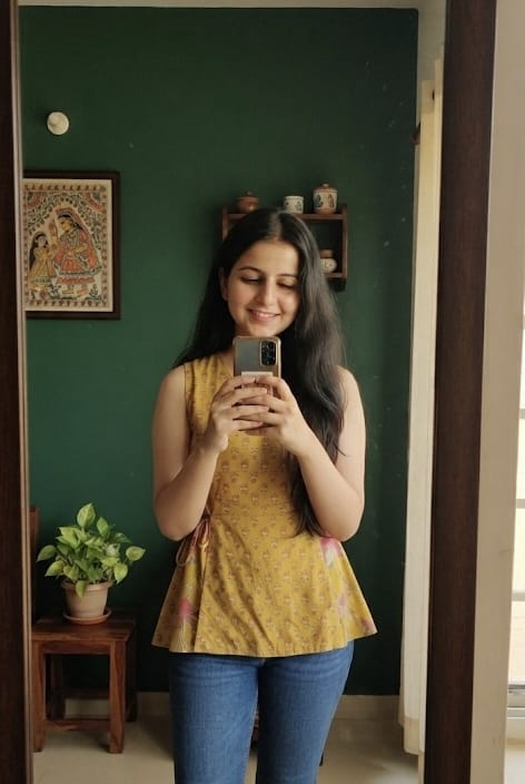 Floral Print Cotton short kurti
