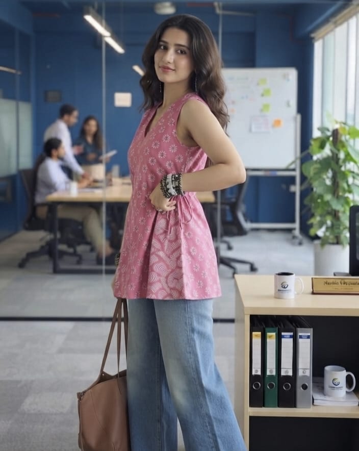 cotton straight kurti