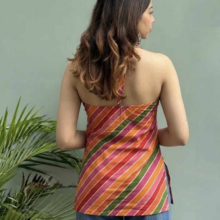 casual sleeve multicolour women kurti view 3