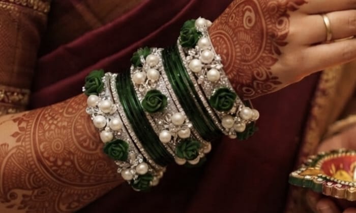 Rhinestone bangle view 3