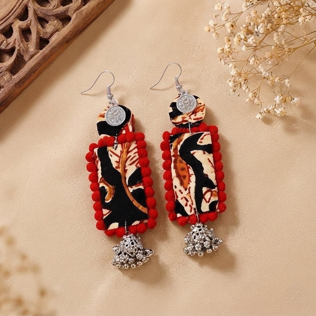 Boho Fusion Handcrafted Earring Combo Set view 2
