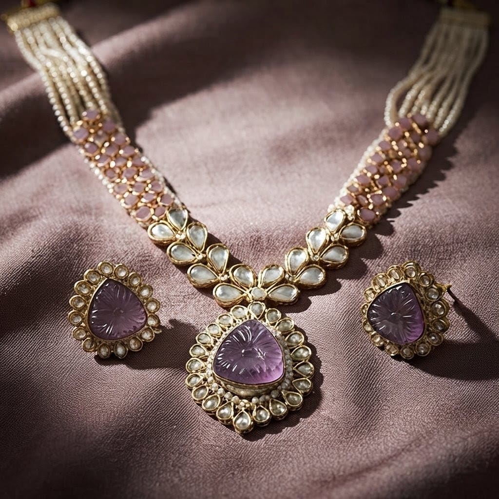 Lavender Heirloom Pearl Set