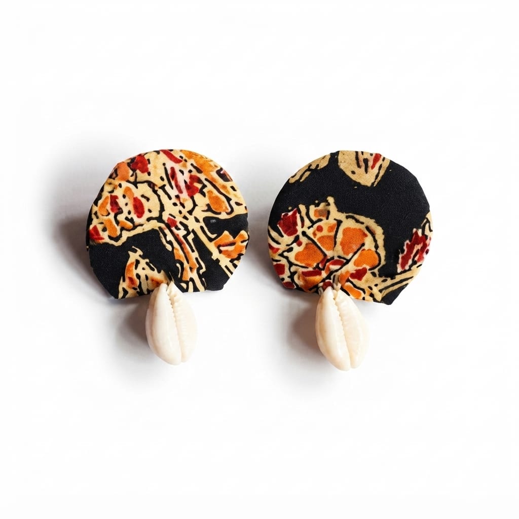 Tribal Shell Statement  Studs