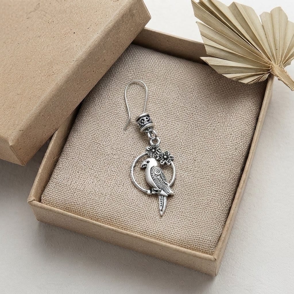 Argent Cove Songbird & Blossom Dangle Earrings view 2