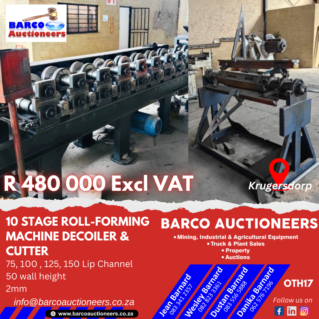 OTH17_10 stage Roll-forming Machine Decoiler & Cutter