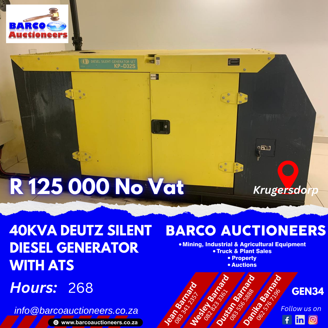 GEN34_40kva Deutz silent diesel generator with ats