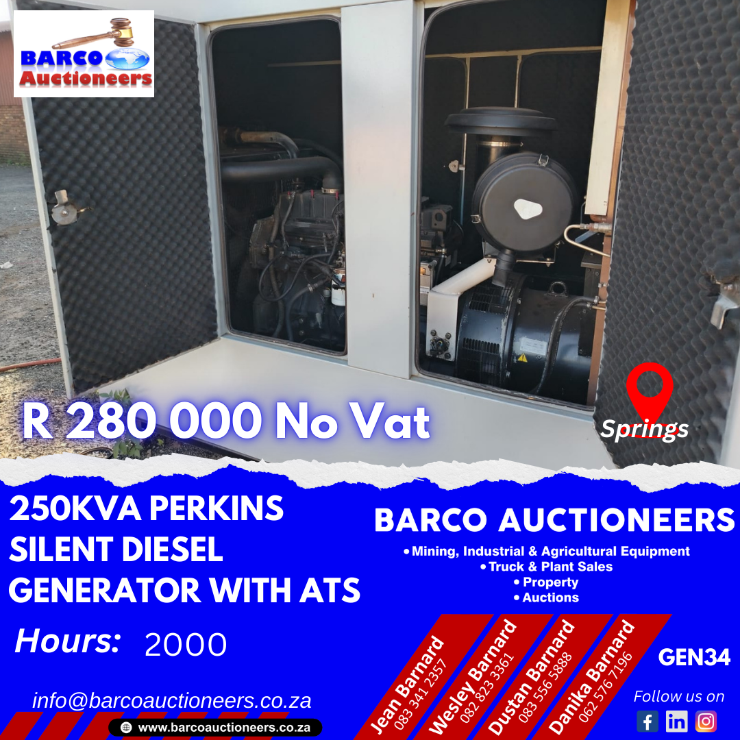 GEN36_250kva Perkins silent diesel generator with ats
