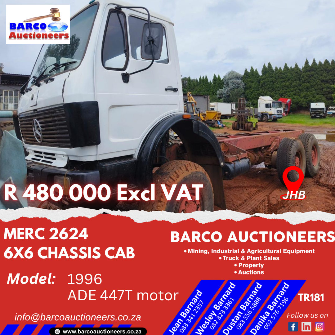 TR181_Merc 2624 6x6 chassis cab 1996 model