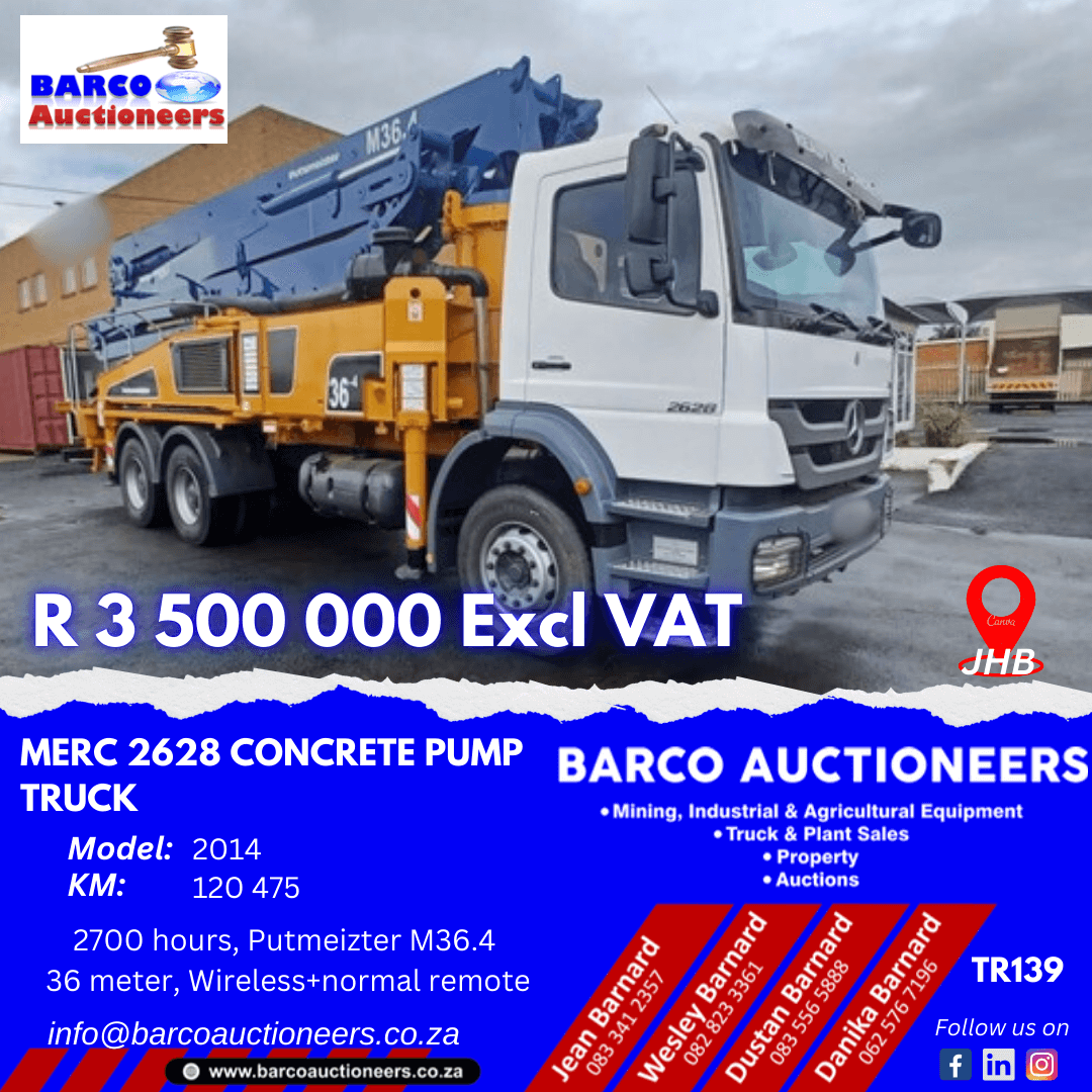 TR139_Merc 2628 Concrete Pump Truck 2014 model