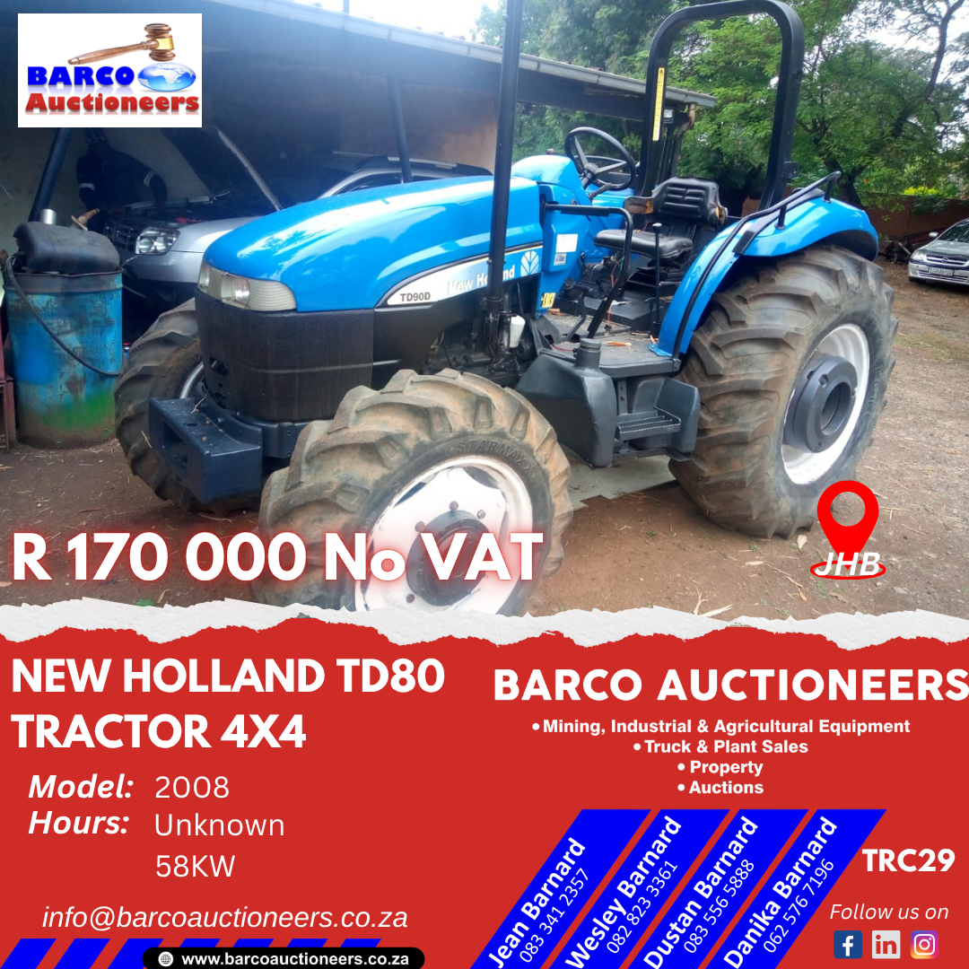 TRC29_New Holland TD80 Tractor 2008 model