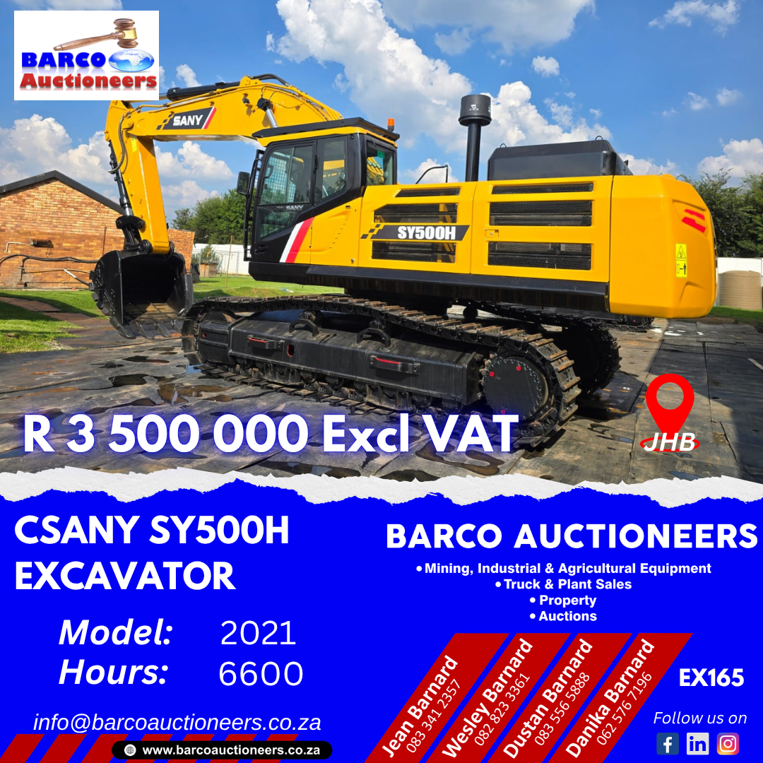 EX165_CSany SY500H Excavator 2021 model