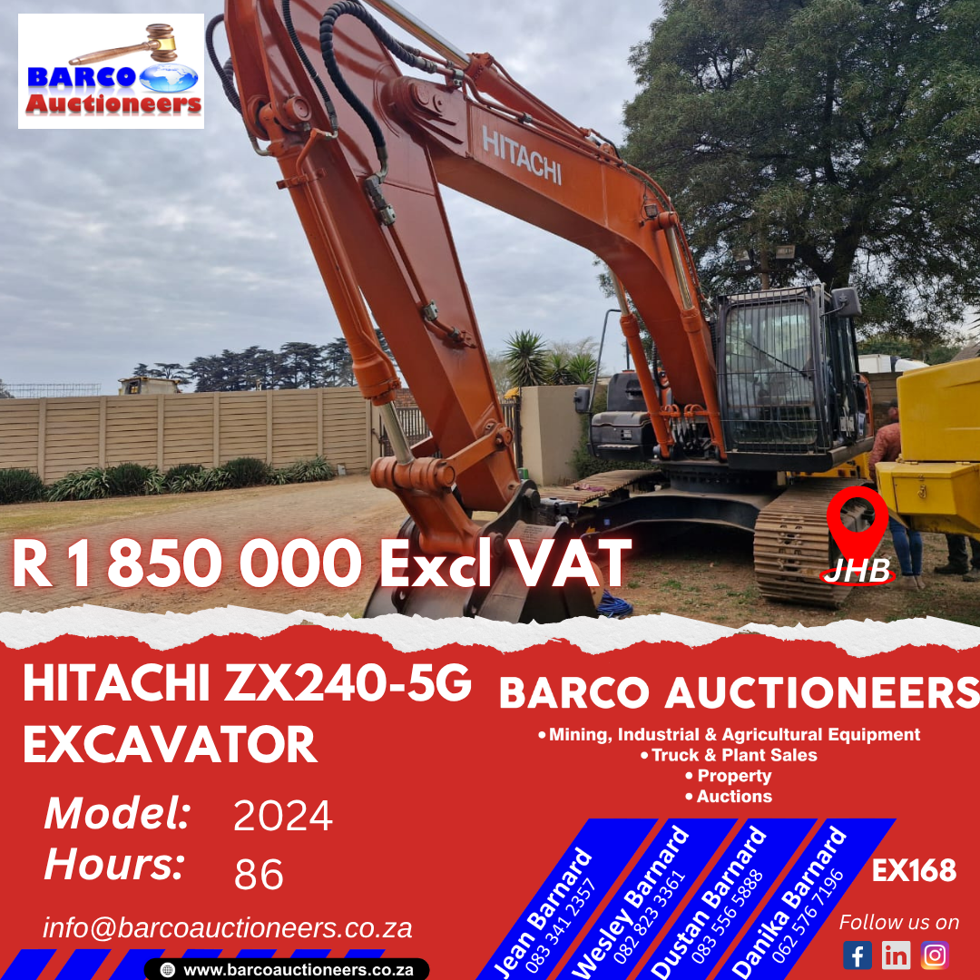 EX168_Hitachi ZX240-5G Excavator 2024 model