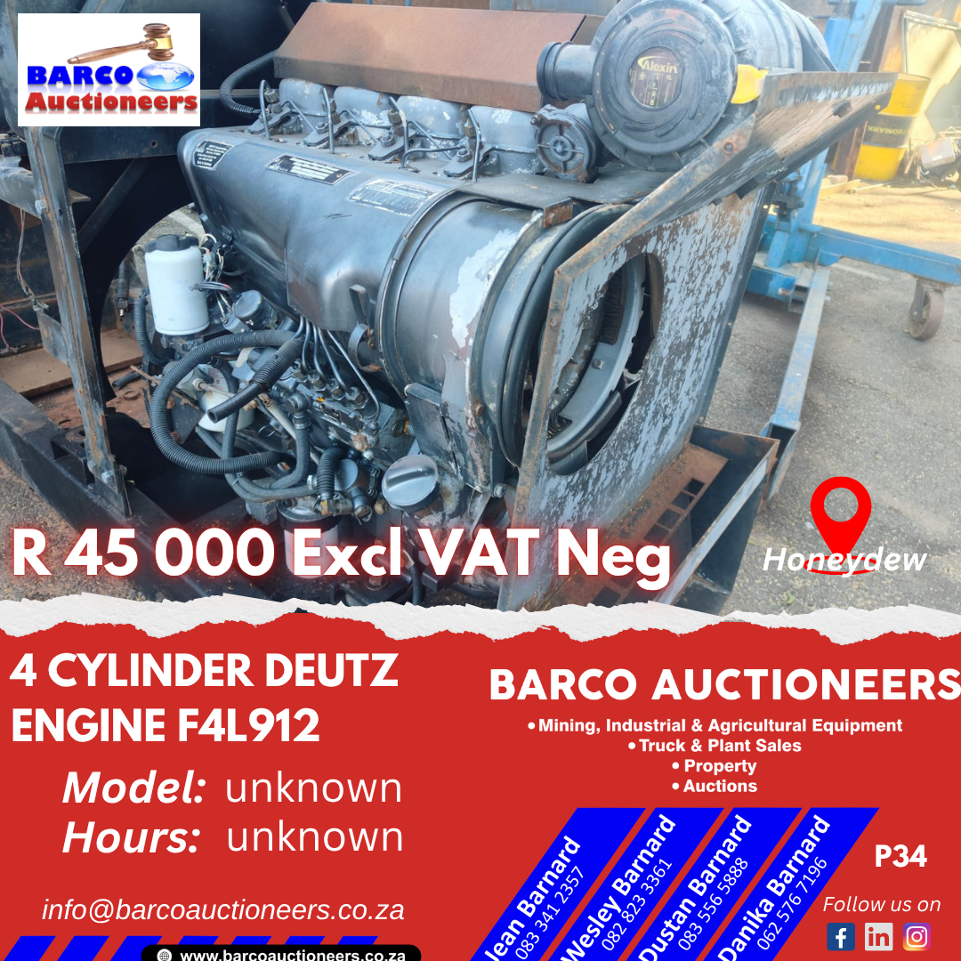 P34_4 Cylinder Deutz Engine F4L912