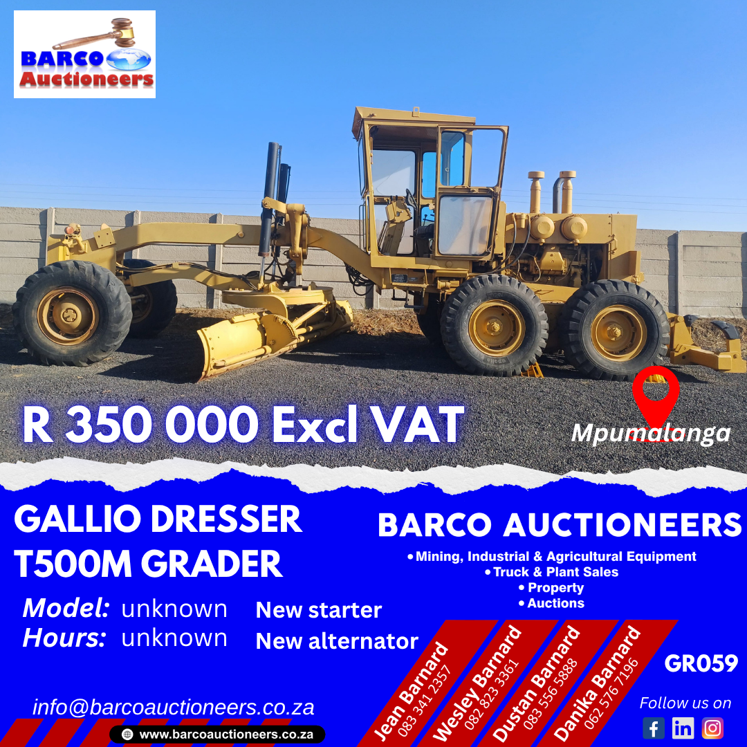 GR059_Gallio Dresser T500M Grader Year unknown