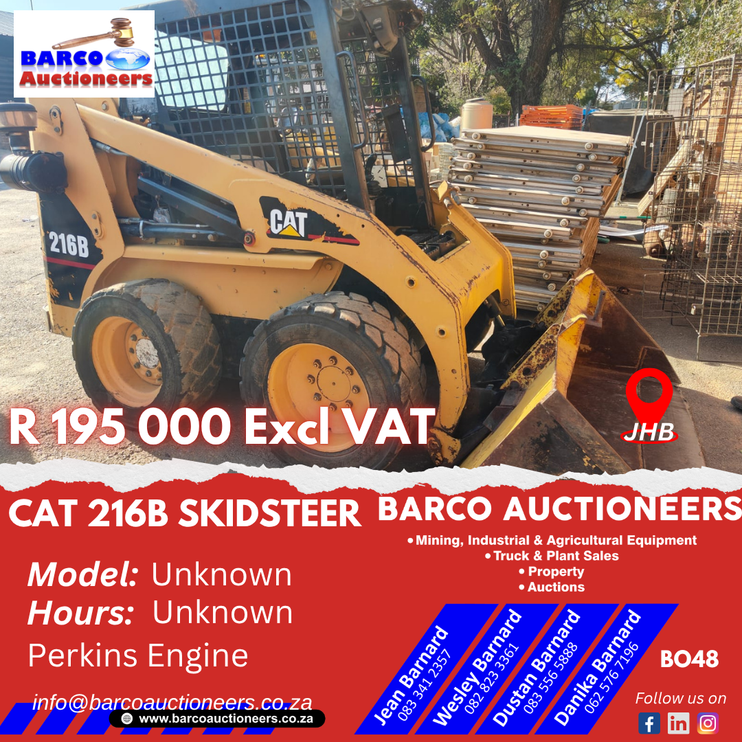 BO48_Cat 216B Skidsteer Hours Unknown