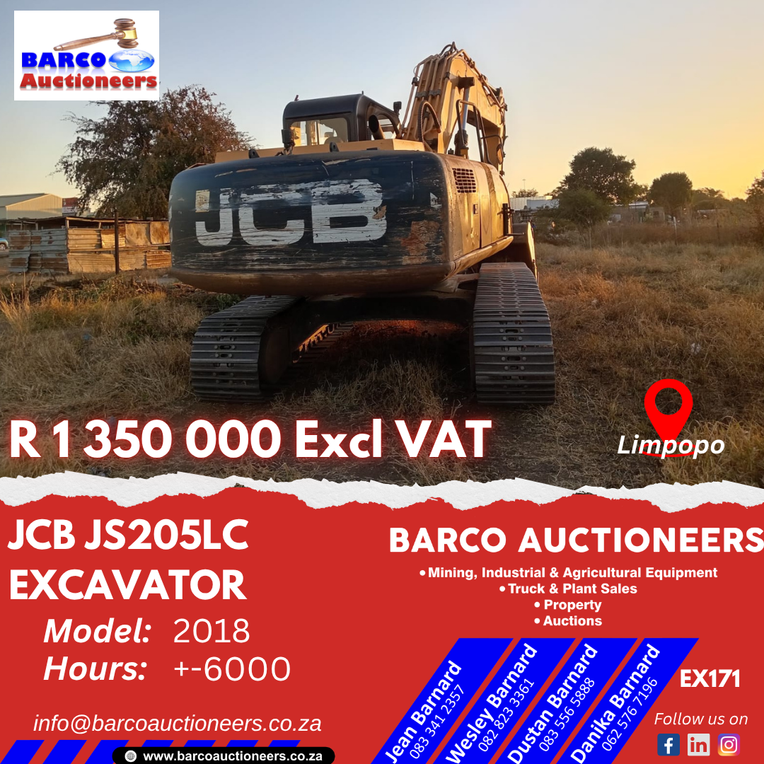 EX171_JCB JS205LC Excavator 2018 model