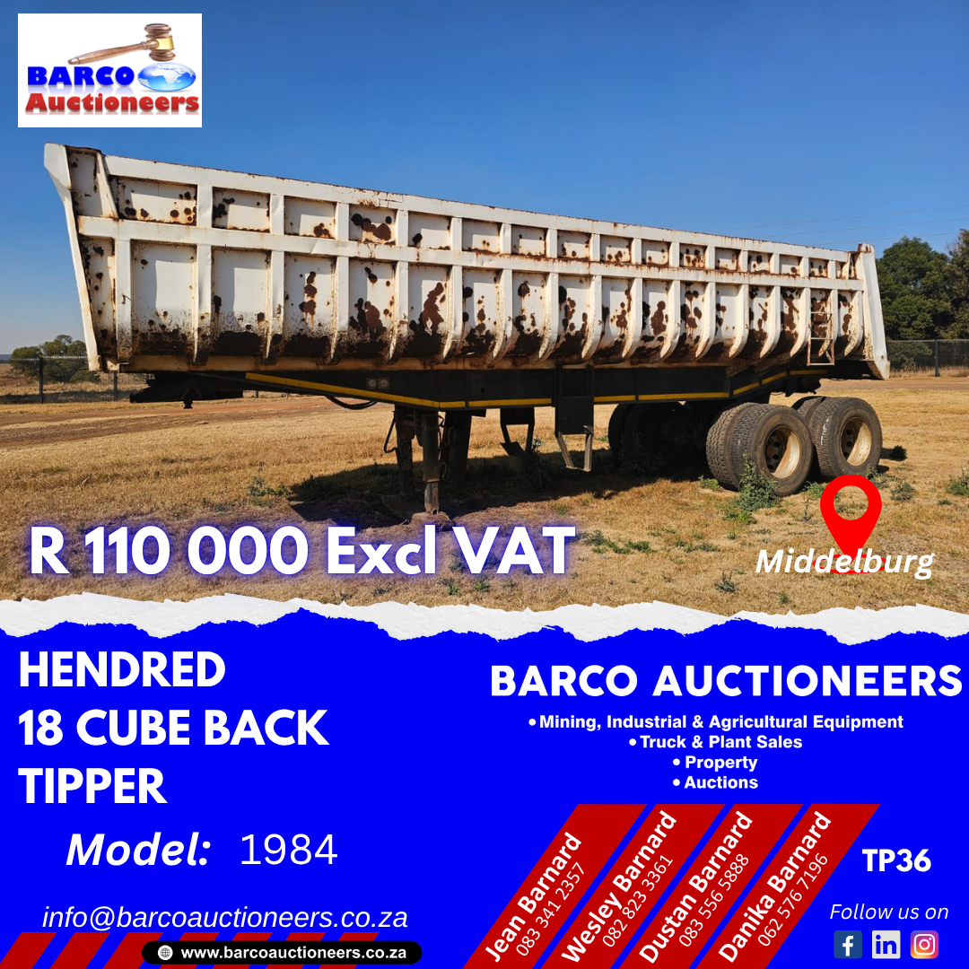TP36_Hendred 18 cube back tipper 1984 model